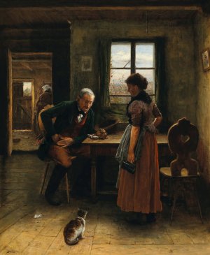 Der letzte Groschen by Vaclav Brozik Oil Painting