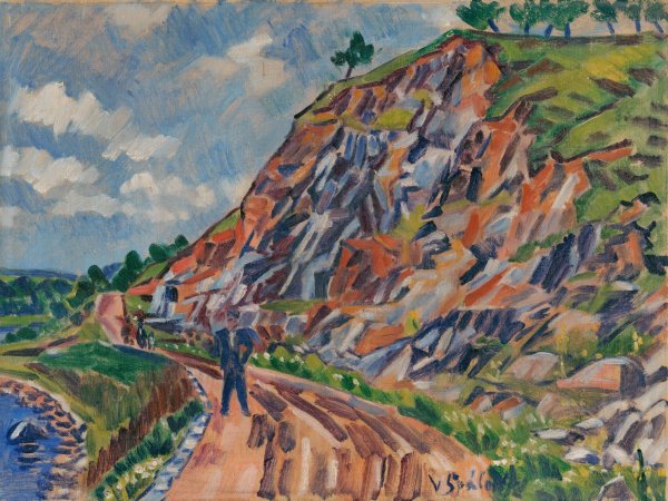 Landscape Near PySel  by Vaclav Spala - Hand-Painted Oil Painting Reproduction