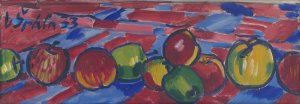 Still Life with Apples by Vaclav Spala Oil Painting