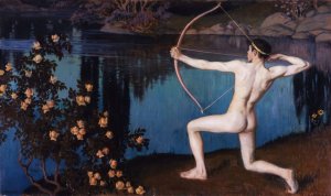 The Archer Oil painting by Vaino Blomstedt