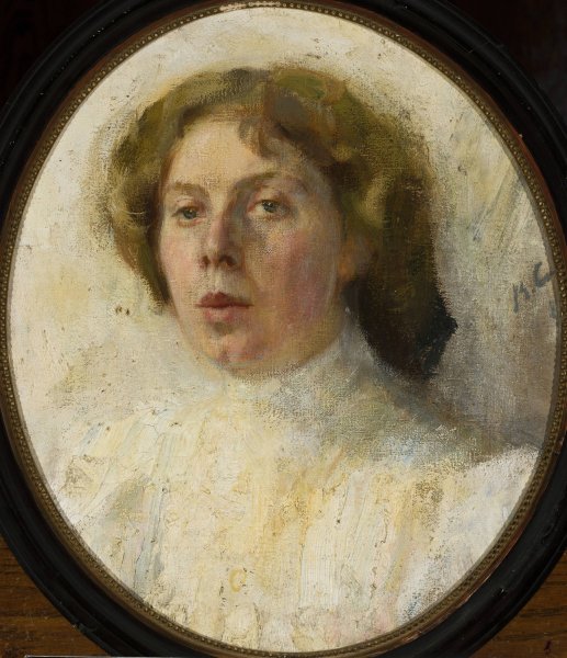 Portrait of a woman by Valentin Alexandrovich Serov - Hand-Painted Oil Painting Reproduction