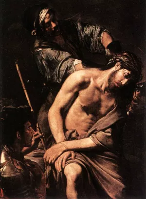 Crowning with Thorns painting by Valentin De Boulogne