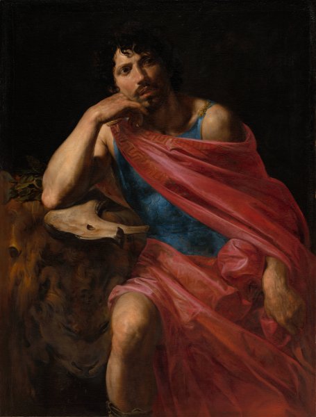 Samson  by Valentin De Boulogne - Hand-Painted Oil Painting Reproduction