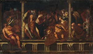 Piscina Probatica by Valentin Lefevre Oil Painting