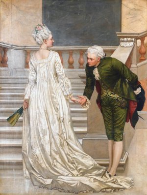 A bientot by Valentine Cameron Prinsep Oil Painting