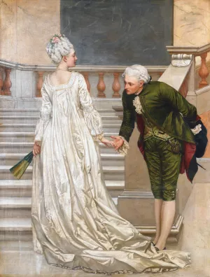 A bientot by Valentine Cameron Prinsep Oil Painting