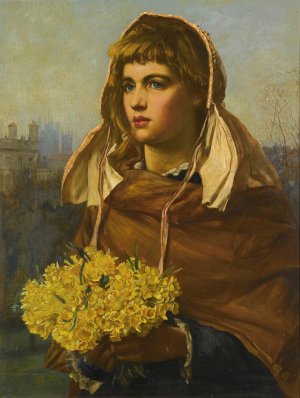 Fresh flowers from the country by Valentine Cameron Prinsep Oil Painting
