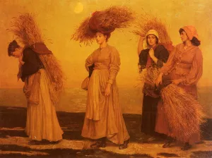 Home From Gleaning by Valentine Cameron Prinsep Oil Painting