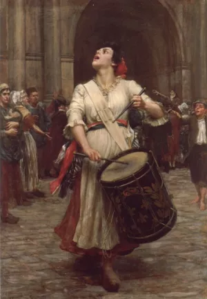 La Revolution by Valentine Cameron Prinsep - Oil Painting Reproduction