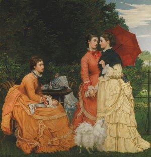 Sisters by Valentine Cameron Prinsep Oil Painting