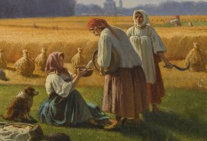 The Harvest by Valerian Konstantinovich Kamenev Oil Painting