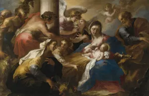 Adoration Of The Shepherds Oil painting by Valerio Castello