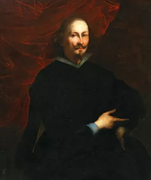 Portrait Of A Gentleman by Valerio Castello Oil Painting