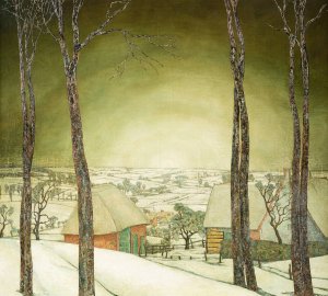 Winter Landscape by Valerius De Saedeleer Oil Painting