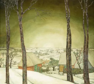 Winter Landscape by Valerius De Saedeleer Oil Painting