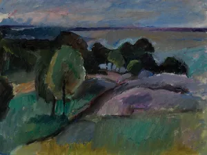 Landscape From Korkeasaari, 1913 Oil painting by Valle Rosenberg