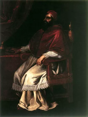 Portrait of Clement VII by Valore Casini - Oil Painting Reproduction