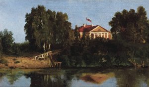 Landscape with House Oil painting by Vasily Dmitrievich Polenov