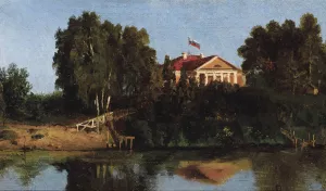 Landscape with House by Vasily Dmitrievich Polenov Oil Painting