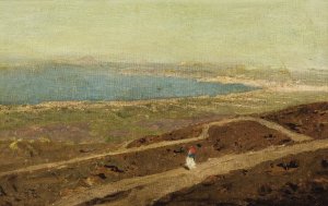 Lonely Walk Down the Coast by Vasily Dmitrievich Polenov Oil Painting