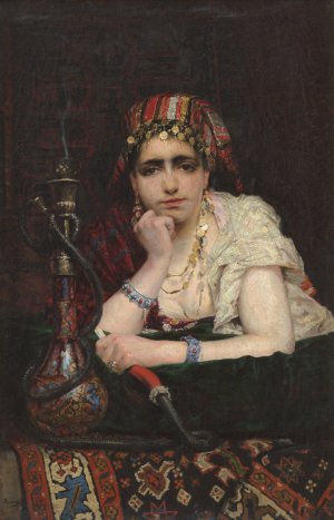 Odalisque by Vasily Dmitrievich Polenov Oil Painting