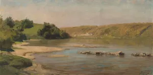 Oka River Oil painting by Vasily Dmitrievich Polenov