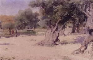 Olive Trees in the Holy Land by Vasily Dmitrievich Polenov Oil Painting