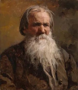 Portrait of Vasily Petrovich Shchegolyonok by Vasily Dmitrievich Polenov Oil Painting