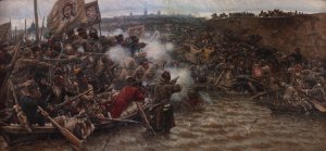Yermak's Conquest Of Siberia by Vasily Surikov Oil Painting