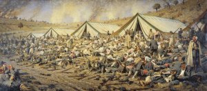 After the attack. Plevna, 1877-1878 by Vasily Vereshchagin Oil Painting