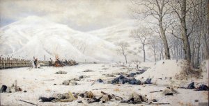 Battlefield at the Shipka by Vasily Vereshchagin Oil Painting