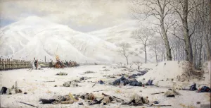 Battlefield at the Shipka by Vasily Vereshchagin Oil Painting