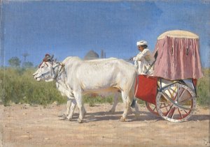 Carriage to Delhi by Vasily Vereshchagin Oil Painting