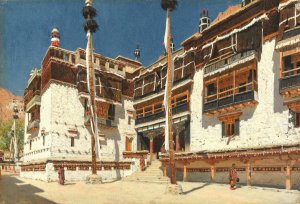 Hemis Monastery in Ladakh by Vasily Vereshchagin Oil Painting
