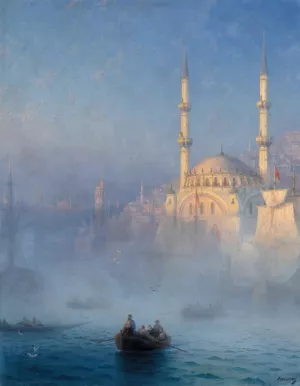Ivan Aivazovsky by Vasily Vereshchagin Oil Painting
