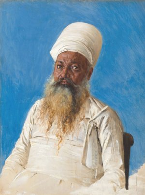 Parsi priest by Vasily Vereshchagin Oil Painting