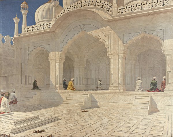 Main Product Photo of Pearl Mosque At Delhi  Painting by Vasily Vereshchagin