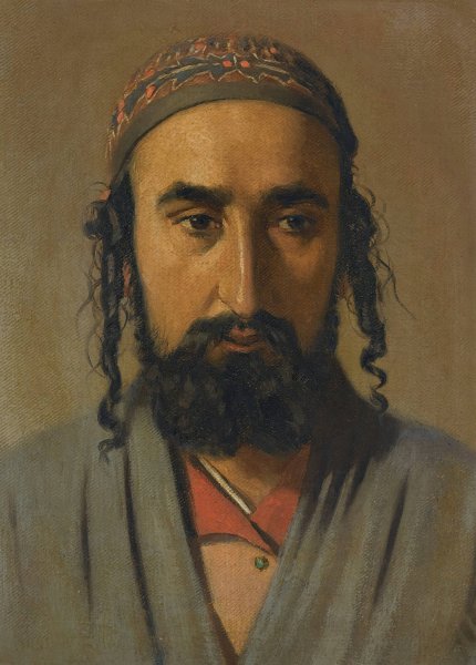 Main Product Photo of Portrait Of A Jewish Merchant Painting by Vasily Vereshchagin