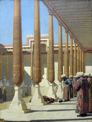 Presentation of the trophies by Vasily Vereshchagin Oil Painting