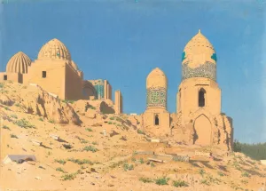 Shah-i-Zinda Mausoleum in Samarkand by Vasily Vereshchagin Oil Painting