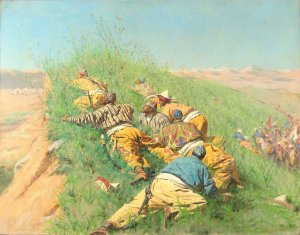 Spying out by Vasily Vereshchagin Oil Painting