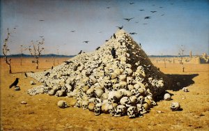 The Apotheosis of War by Vasily Vereshchagin Oil Painting