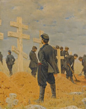 The Fallen Heroes by Vasily Vereshchagin Oil Painting