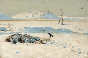 The Fallen Soldier by Vasily Vereshchagin Oil Painting