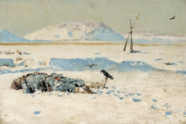Main Product Photo of The Fallen Soldier Painting by Vasily Vereshchagin
