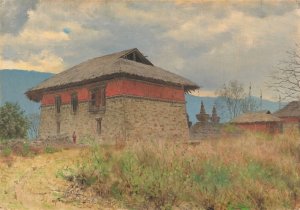The main temple of Tassiding monastery. Sikkim by Vasily Vereshchagin Oil Painting