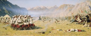 They Attack Unaware by Vasily Vereshchagin Oil Painting