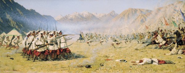 Main Product Photo of They Attack Unaware  Painting by Vasily Vereshchagin