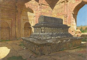 Tomb of Sultan Iltutmysh in old Delhi by Vasily Vereshchagin Oil Painting