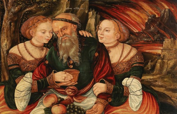 Main Product Photo of Lot and his Daughters Painting by Veit Thiem